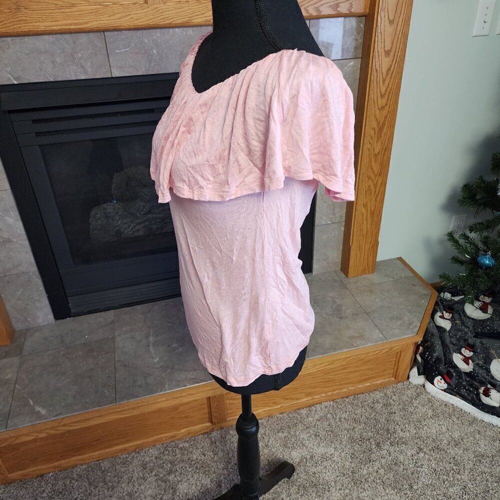 Ultra Flirt Womens Three Way Convertible Kimono Top Blouse, Pink NWT